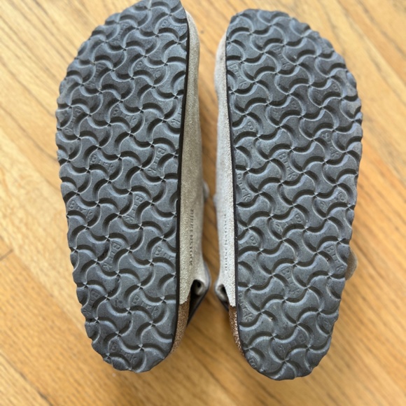 Birkenstock Taupe Suede Tokio Clogs with Strap Size 40 / 9 - Picture 5 of 7